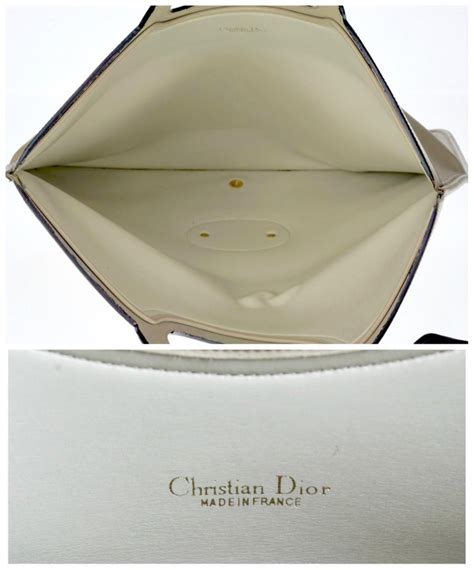 vintage christian dior envelope clutch with diamante and stone|Vintage Dior Clutch .